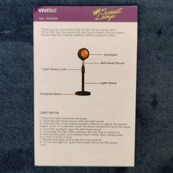 VIVITAR 2021 Sunset Lamp - Picture 8 of 8